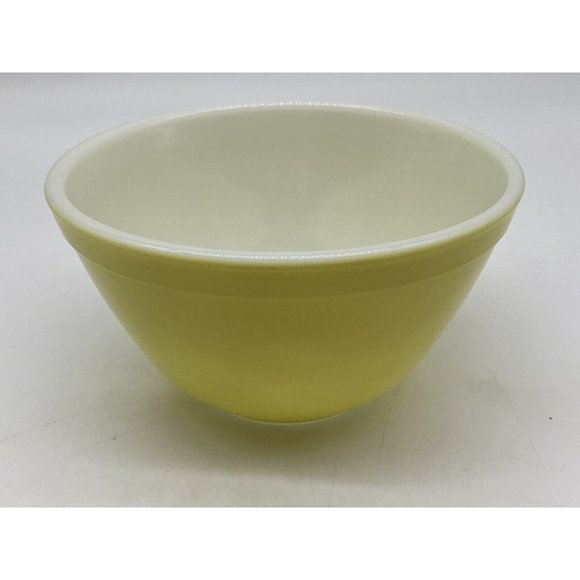 PYREX MCM Nesting Mixing Bowls Harvest 401 B-26 and yellow 401 1.5 QT Vintage - Picture 10 of 16